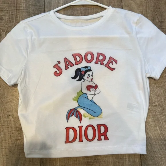 Tops | Jadore Graphic Dior T Shirt Small | Poshmark